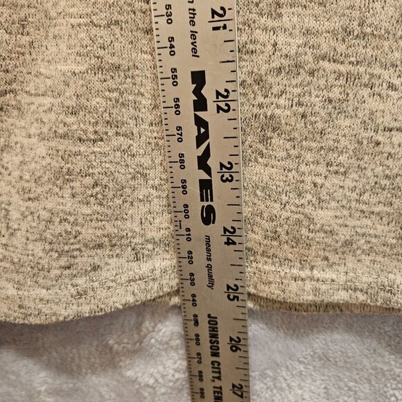 Jillian + Nicloe Blouse Womens M Gray Jersey Knit Bell tiered sleeves Stretch - Picture 8 of 11